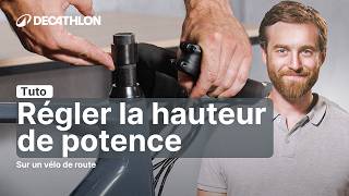 TUTO  Comment régler la hauteur de potence sur un vélo route 🚴  Decathlon [upl. by Orv]