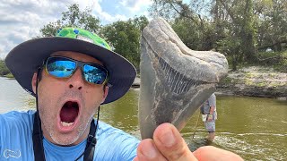 MEG TEETH FINDING THOUSANDS OF FOSSILS IN THE PEACE RIVER [upl. by Bridges]