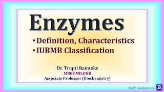 1 Enzymes Definition Classification Enzymes  Biochemistry  NJOYBiochemistry [upl. by Aikahc]