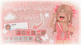 Aesthetic Roblox Profile Tutorial How to HAVE AN AESTHETIC ROBLOX PROFILE [upl. by Peggy]