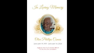 The funeral service of the late Olive Phillips Comas January 25th 2024 Lowmans Anglican Church [upl. by Idola779]