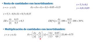 PROPAGACIÓN DE INCERTIDUMBRES usfx [upl. by Heisser261]