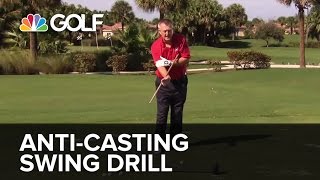 Anticasting Swing Drill  SwingFix  Golf Channel [upl. by Wardle]