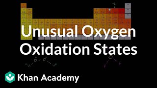 Unusual oxygen oxidation states  Redox reactions and electrochemistry  Chemistry  Khan Academy [upl. by Agle]