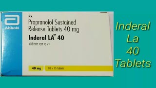 Inderal La 40 TabletsPropranolol Tablets [upl. by Yedorb433]