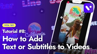 How to Add Text or Subtitles with VITA  Fonts  Strokes  Colors for Captions  shorts [upl. by Ahsenid]