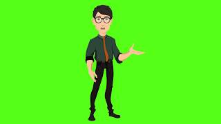 Free Cartoon Green Screen Effects 2019  Green Screen character 2 [upl. by Airak]