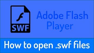 How to open swf Files with quotAdobe Flashquot [upl. by Sirah]