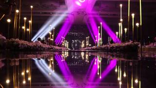 Stage lighting and trussing system project for the wedding events [upl. by Davin]