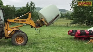 Homemade silage station reduces roundbale headache [upl. by Nage]