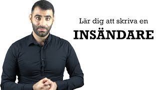 Lär dig att skriva en insändare argumenterande text [upl. by Arretak255]