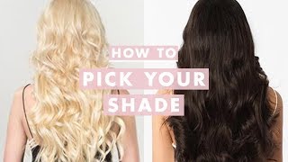 How to Pick Your Perfect Luxy Hair Extensions Shade  Luxy Hair [upl. by Guntar]