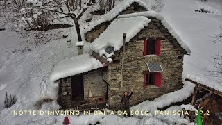 Notte dinverno in baita da solo EP2 Grossa nevicata Cucina su stufa a legna Paniscia ASMR [upl. by Calmas999]