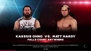 WWE 2K20  Kassius Ohno Vs Matt Hardy [upl. by Buckley]