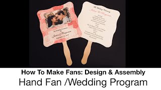 Wedding Program Paper Fan [upl. by Yduj188]