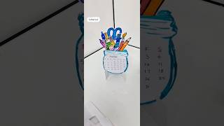 📆🤩Calendar desk decorകലണ്ടർ ഡെസ്ക് decor📆🤩🫰Simple paper craft2025calendarcutediy [upl. by Airbas]