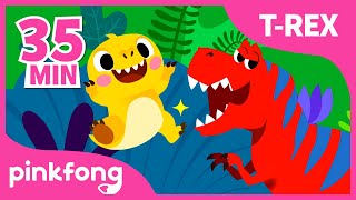 Especial de TRex  Dinosaurios  Recopilación  Pinkfong Cuentos y Cancioens Infantiles [upl. by Goodkin]