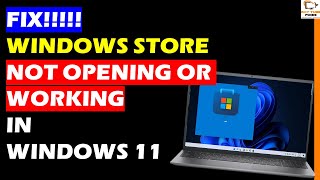 How to fix windows Store Not opening in Windows 11 [upl. by Kendre]