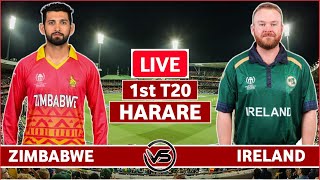 Ireland vs Zimbabwe 1st T20 Live Scores  IRE vs ZIM 1st T20 Live Scores amp Commentary [upl. by Etnoj]