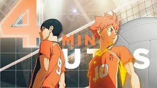 4 Minutes  Motivational Haikyuu AMVEdit [upl. by Oicnevuj]