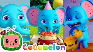 Best of Emmy the Elephant  CoComelon JJs Animal Time [upl. by Yenahs]