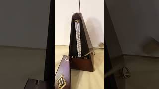 Restored Vintage West German Wittner Maelzel Metronome in walnut with metal gears [upl. by Annonyw754]