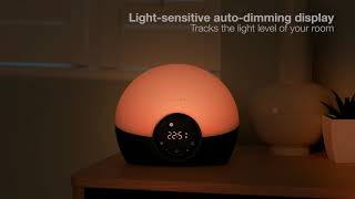 Lumie Bodyclock Glow 150 extra sounds to enhance sleep and waking [upl. by Faus]