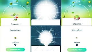 Shaymin Forme Change In Pokemon Go  Land forme To Sky Forme Shaymin Pokemon Go Fest Finale 2022 [upl. by Radford299]