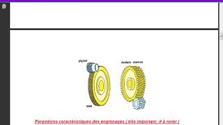 Cours Les engrenages [upl. by Yrhcaz805]