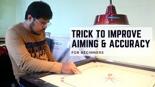 Trick to Improve AIMING and ACCURACY in Carrom  Carrom Aiming Tips [upl. by Leesa]