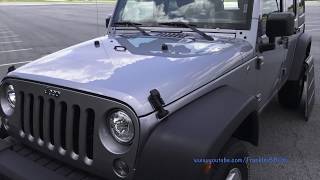 How to open the Hood on a Jeep Wrangler [upl. by Nilac]