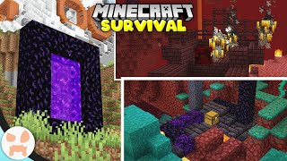 THE BEST NETHER EVER  Minecraft 118 Survival Episode 14 [upl. by Toffic]