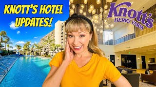 Knott’s Hotel Updates 2024  Newly Renovated Rooms Lobby Pool amp More [upl. by Enneirdna]