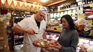 The Best Gourmet Food Shop in Rome  Paciotti Salumeria   The Roman Food Tour [upl. by Sessilu]