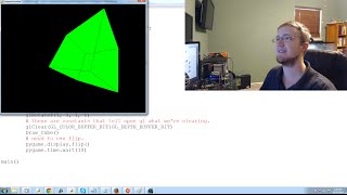 OpenGL with PyOpenGL tutorial Python and PyGame p1  Making a rotating Cube Example [upl. by Buyer]