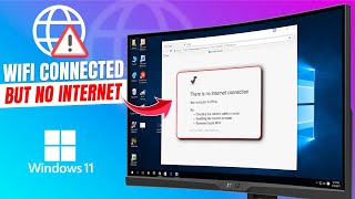 How to Fix WiFi Connected on LaptopPC But No Internet  Windows 1011 [upl. by Justinn968]