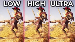 Assassins Creed Odyssey – PC 4K Low vs High vs Ultrahigh Frame Rate Test amp Graphics Comparison [upl. by Dardani]