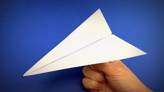 Cómo hacer un avión de papel que vuela lejos  Flecha de avión de origami [upl. by Tonjes]