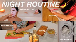 NIGHT ROUTINE romanticize evenings at home self care amp productivity  living alone motivation [upl. by Ygief75]