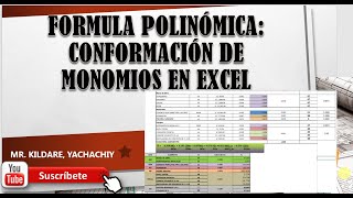 FORMULA POLINOMICA EN EXCEL PASO A PASO [upl. by Kelvin]