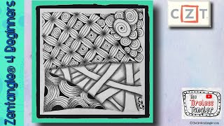 Zentangle ® for Beginners  4 Easy Zentangle Patterns [upl. by Zednanref]