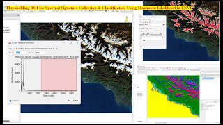 Thresholding ROI for Spectral Signature Collection amp Classification Using Maximum Likelihood in ENVI [upl. by Lobiv]