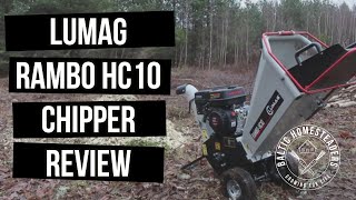 Lumag Rambo HC10 Wood ChipperShredder Review [upl. by Ihsoyim894]