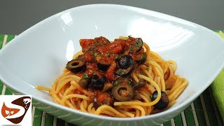 Spaghetti alla puttanesca – Gusto irresistibile facili e veloci – Primi piatti [upl. by Llerrom]