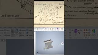 Day 2 of completing a drawing textbook cad engineering solidworks autodesk drawing dailyvlog [upl. by Hake30]