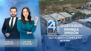 Noticiero de Guayaquil Primera Emisión 09122024 [upl. by Latia695]