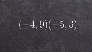 Applying the distance formula to find the distance between two points [upl. by Cato]