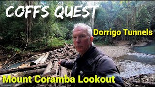 Coffs Quest Dorrigo Tunnels Mount Coramba Lookout DR650 [upl. by Josias]