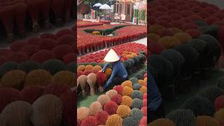 Process of making INCENSE STICKS VIETNAMESE village with 100 YEARS of incense making tradition [upl. by Nailliw]