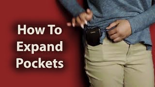 How to Make Jeans Pockets Deeper DIY Sewing Tutorial [upl. by Ashbey]